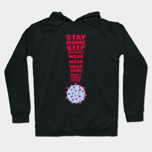 Coronavirus. Follow the rules. Hoodie